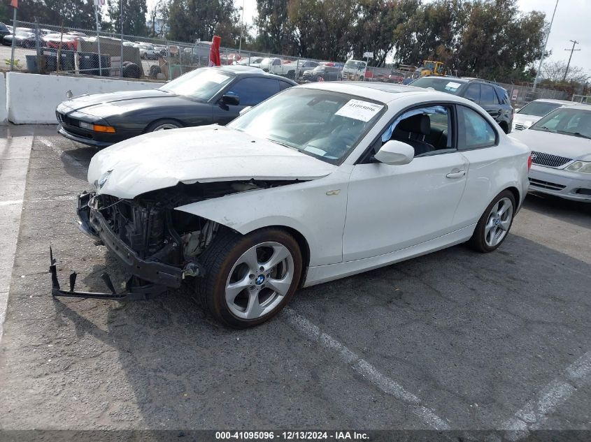 2012 BMW 128I VIN: WBAUP9C57CVL91158 Lot: 41095096