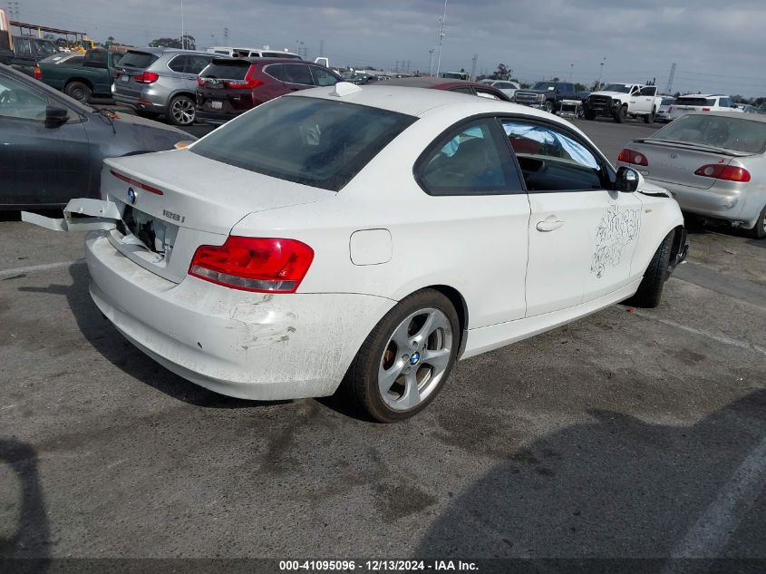 2012 BMW 128I VIN: WBAUP9C57CVL91158 Lot: 41095096