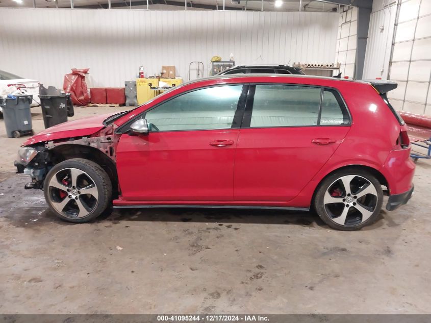 2015 Volkswagen Golf Gti 2.0T S 4-Door VIN: 3VW5T7AU8FM087513 Lot: 41095244