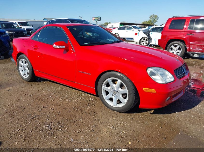 2001 Mercedes-Benz Slk 230 Kompressor VIN: WDBKK49F81F189432 Lot: 41096079