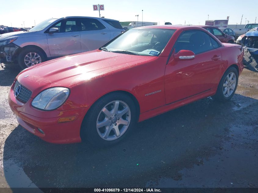 2001 Mercedes-Benz Slk 230 Kompressor VIN: WDBKK49F81F189432 Lot: 41096079