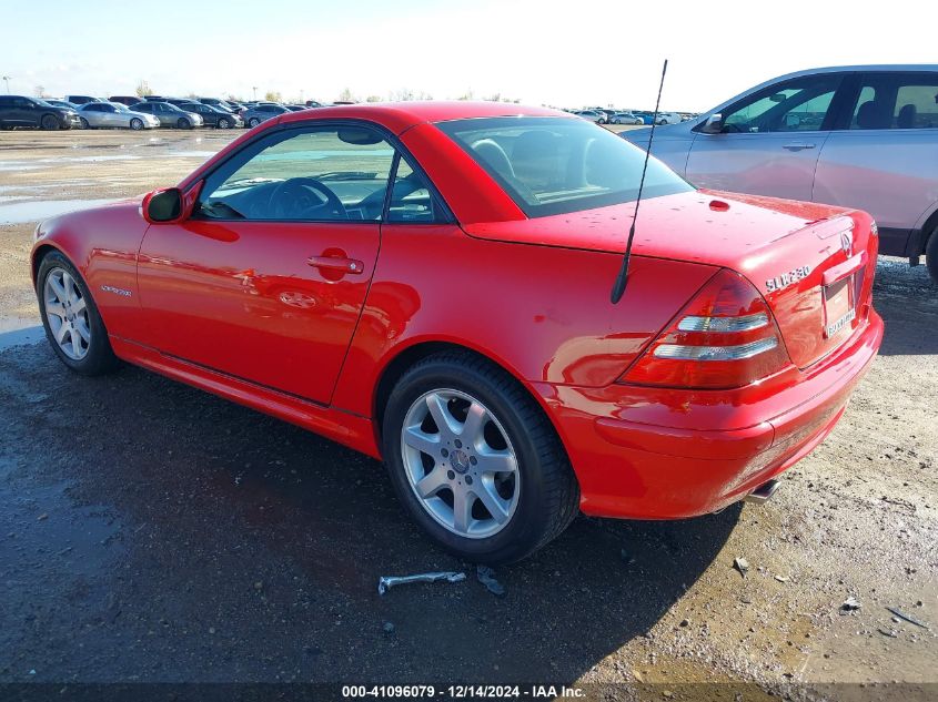 2001 Mercedes-Benz Slk 230 Kompressor VIN: WDBKK49F81F189432 Lot: 41096079