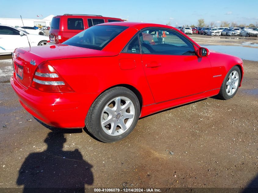 2001 Mercedes-Benz Slk 230 Kompressor VIN: WDBKK49F81F189432 Lot: 41096079