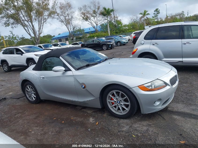 2003 BMW Z4 2.5I VIN: 4USBT33413LR60621 Lot: 41096862