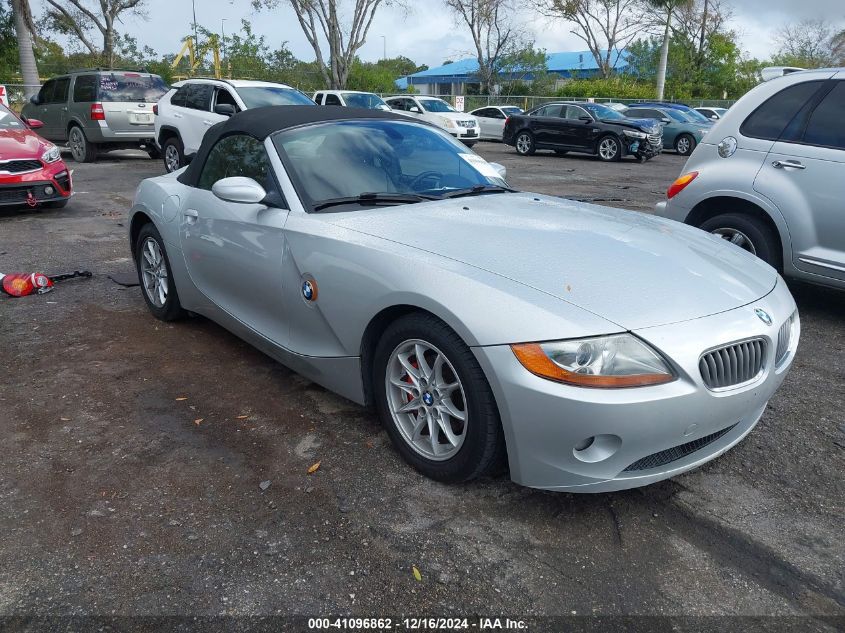 2003 BMW Z4 2.5I VIN: 4USBT33413LR60621 Lot: 41096862