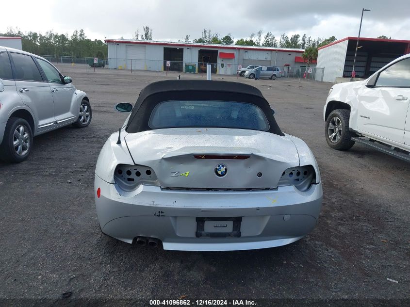 2003 BMW Z4 2.5I VIN: 4USBT33413LR60621 Lot: 41096862