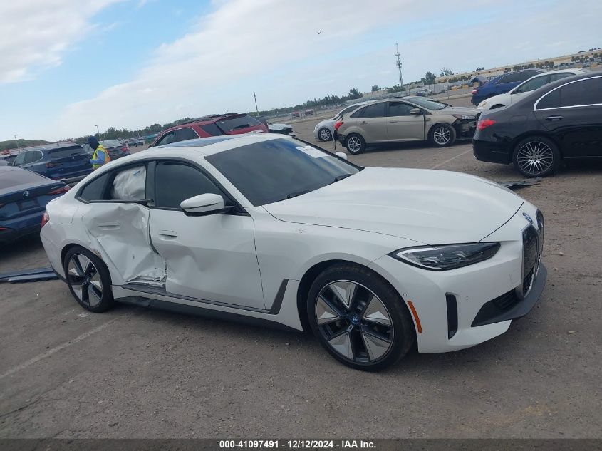 2023 BMW I4 Edrive40 VIN: WBY73AW02PFP24894 Lot: 41097491