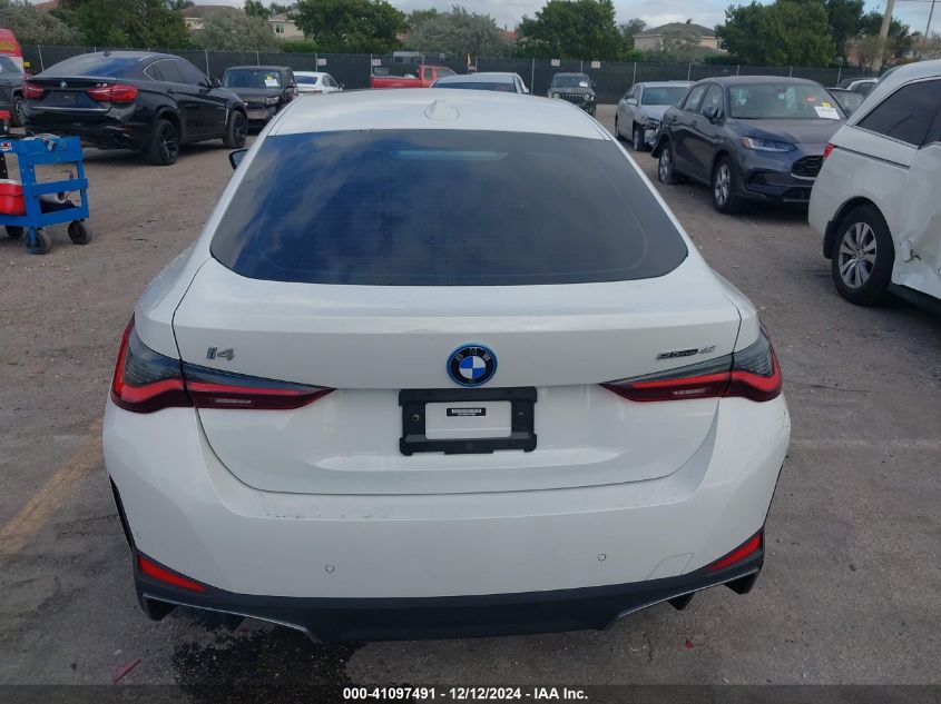 2023 BMW I4 Edrive40 VIN: WBY73AW02PFP24894 Lot: 41097491