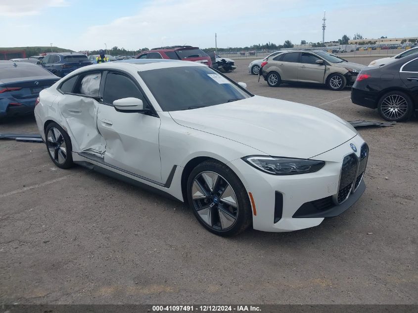 2023 BMW I4 Edrive40 VIN: WBY73AW02PFP24894 Lot: 41097491