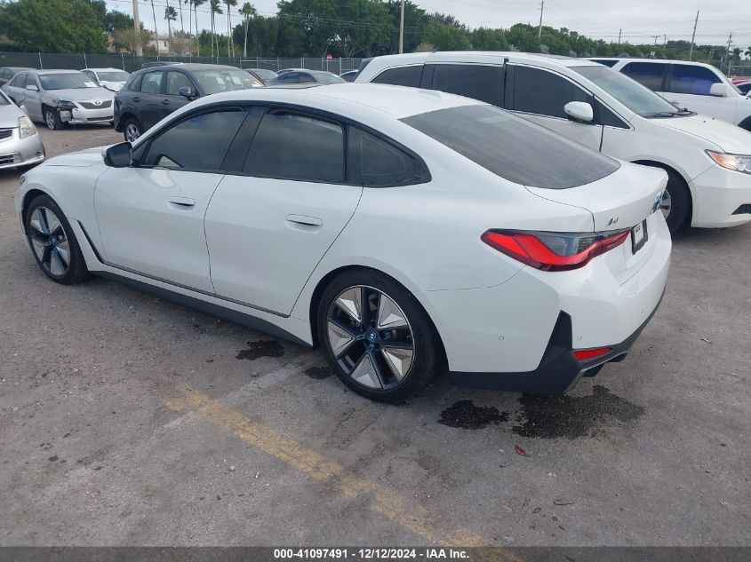 2023 BMW I4 Edrive40 VIN: WBY73AW02PFP24894 Lot: 41097491