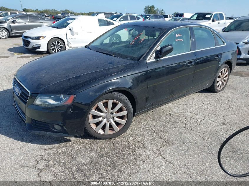 2010 Audi A4 2.0T Premium VIN: WAUHFAFL9AN055119 Lot: 41097836