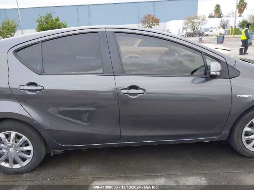 2013 Toyota Prius C Two VIN: JTDKDTB3XD1528408 Lot: 41098039