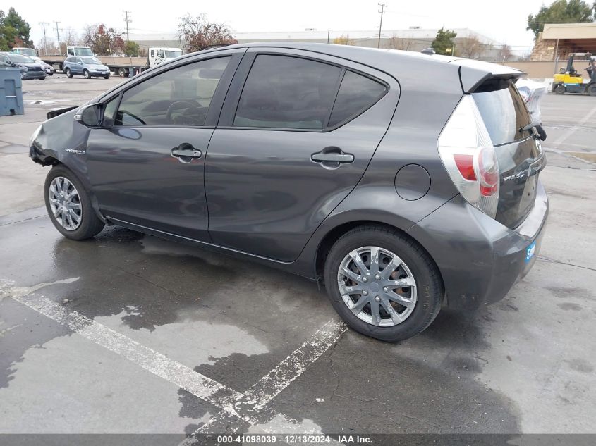 2013 Toyota Prius C Two VIN: JTDKDTB3XD1528408 Lot: 41098039