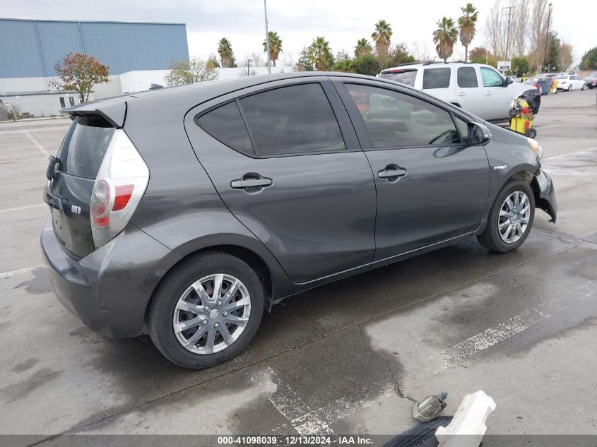 2013 Toyota Prius C Two VIN: JTDKDTB3XD1528408 Lot: 41098039