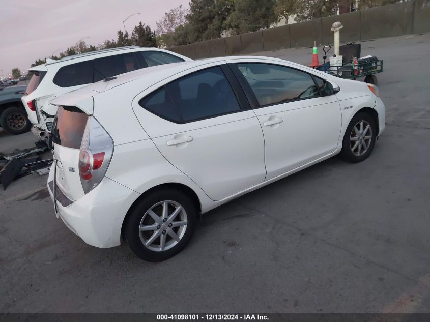 2013 Toyota Prius C Three VIN: JTDKDTB31D1545372 Lot: 41098101