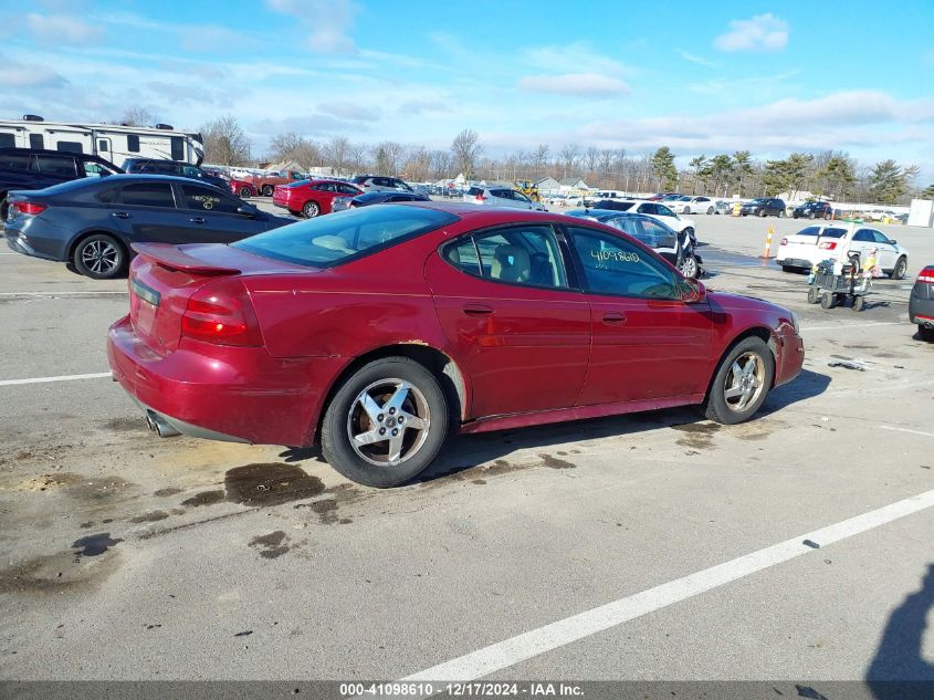 2004 Pontiac Grand Prix Gt2 VIN: 2G2WS522X41280332 Lot: 41098610