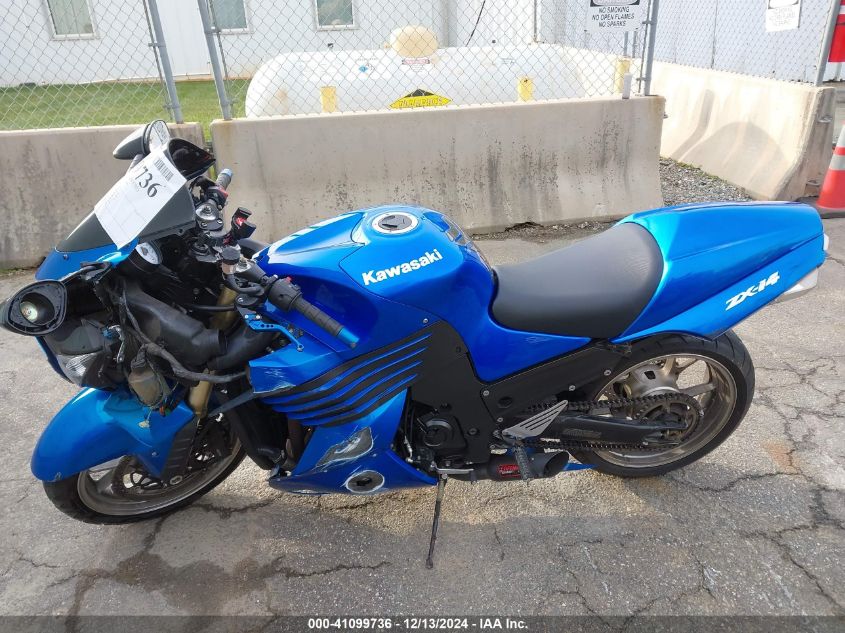 2007 Kawasaki Zx1400 A VIN: JKBZXNA187A019025 Lot: 41099736