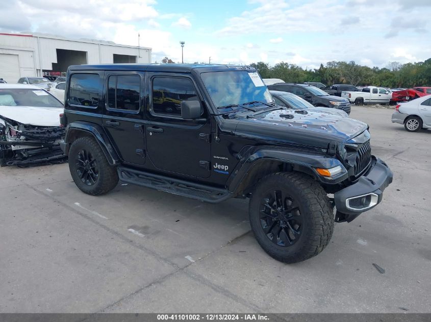 2021 Jeep Wrangler 4Xe Unlimited Sahara 4X4 VIN: 1C4JJXP62MW745582 Lot: 41101002