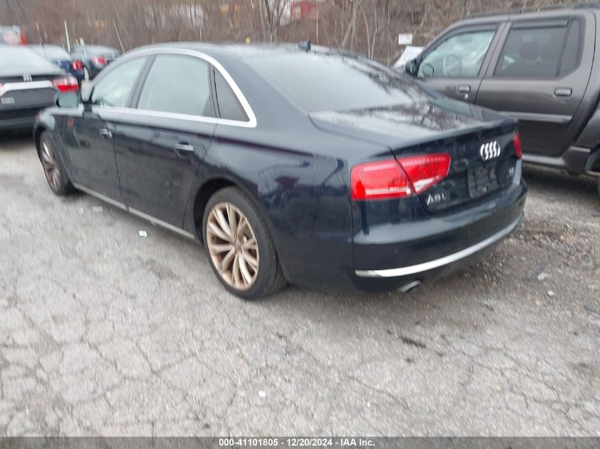 2011 Audi A8 L Quattro VIN: WAURVAFD3BN022666 Lot: 41101805