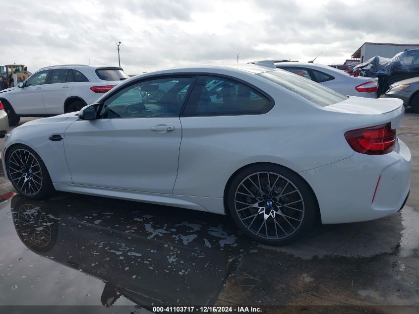 2020 BMW M2 Competition VIN: WBS2U7C02L7F31256 Lot: 41103717