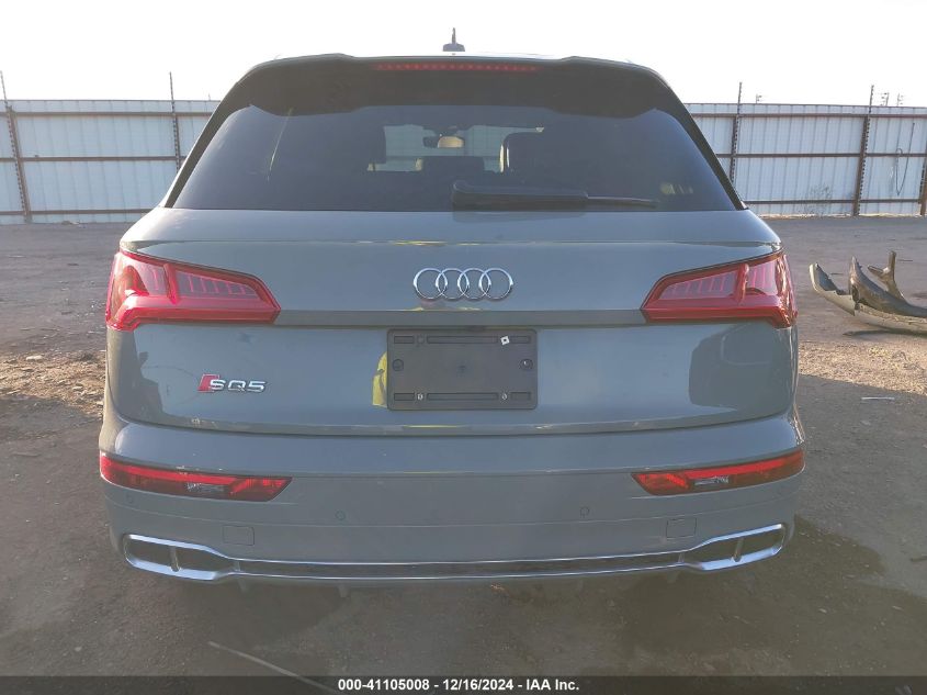 2019 Audi Sq5 3.0T Premium VIN: WA1B4AFY3K2002942 Lot: 41105008