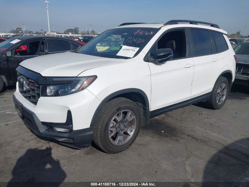 2023 Honda Passport Awd Trailsport VIN: 5FNYF8H69PB007646 Lot: 41105716