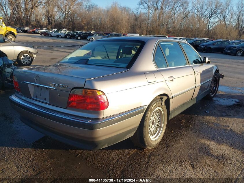 1999 BMW 740Il VIN: WBAGH8336XDP03338 Lot: 41105738