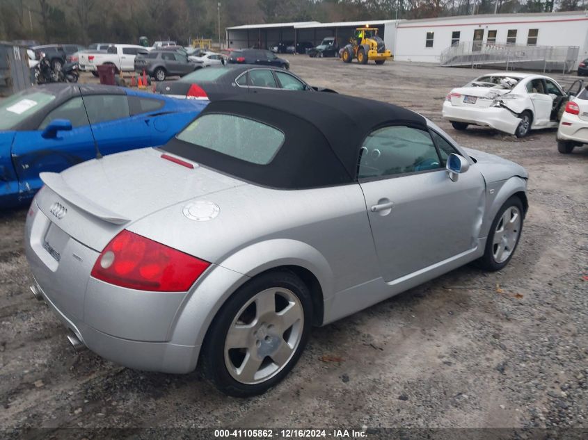 2002 Audi Tt 1.8L VIN: TRUUT28N621030756 Lot: 41105862