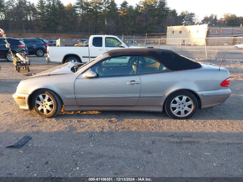 2003 Mercedes-Benz Clk 320 VIN: WDBLK65G23T137247 Lot: 41106301