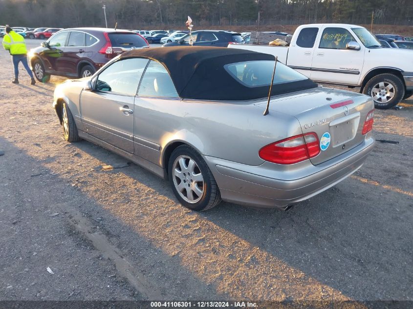 2003 Mercedes-Benz Clk 320 VIN: WDBLK65G23T137247 Lot: 41106301