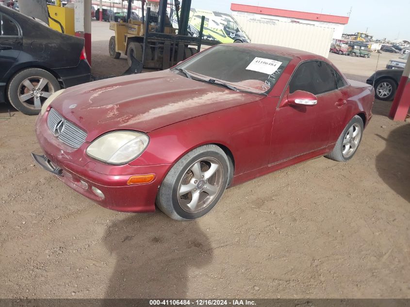 2002 Mercedes-Benz Slk 320 VIN: WDBKK65F02F249156 Lot: 41106484