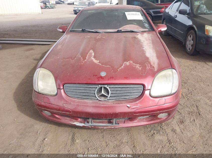 2002 Mercedes-Benz Slk 320 VIN: WDBKK65F02F249156 Lot: 41106484