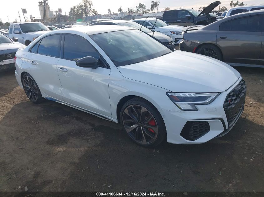 2024 Audi S3 Prestige Tfsi Quattro S Tronic VIN: WAUJ3DGY8RA070820 Lot: 41106634