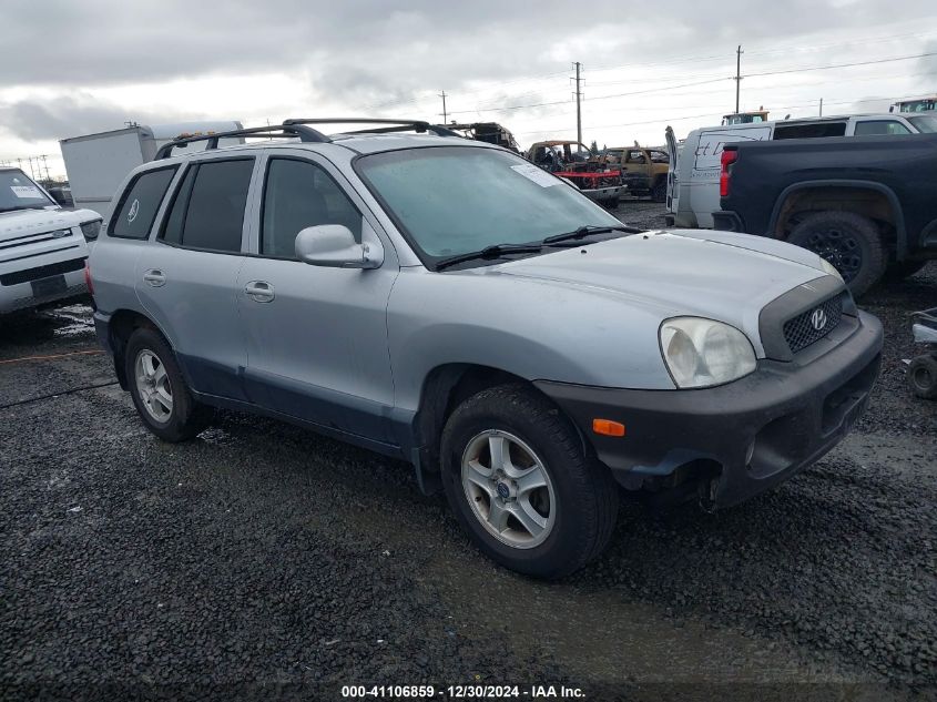 2002 Hyundai Santa Fe Gls/Lx VIN: KM8SC73D52U233094 Lot: 41106859