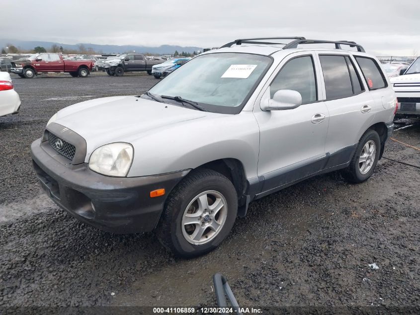 2002 Hyundai Santa Fe Gls/Lx VIN: KM8SC73D52U233094 Lot: 41106859