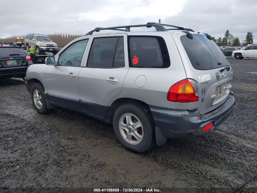 2002 Hyundai Santa Fe Gls/Lx VIN: KM8SC73D52U233094 Lot: 41106859