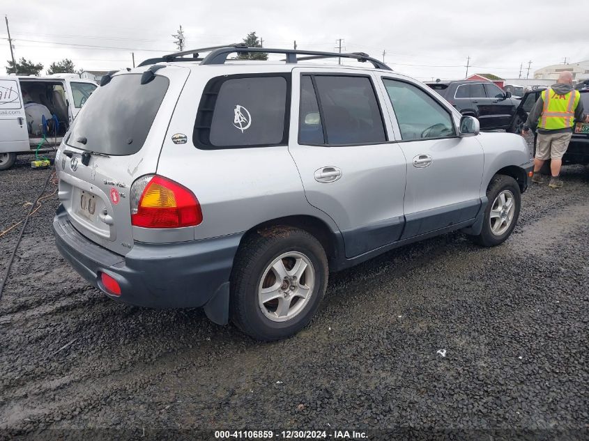 2002 Hyundai Santa Fe Gls/Lx VIN: KM8SC73D52U233094 Lot: 41106859