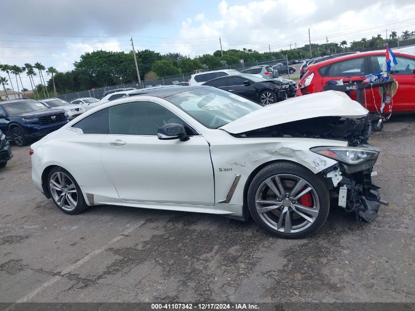 2018 Infiniti Q60 3.0T Red Sport 400 VIN: JN1FV7EL9JM630961 Lot: 41107342