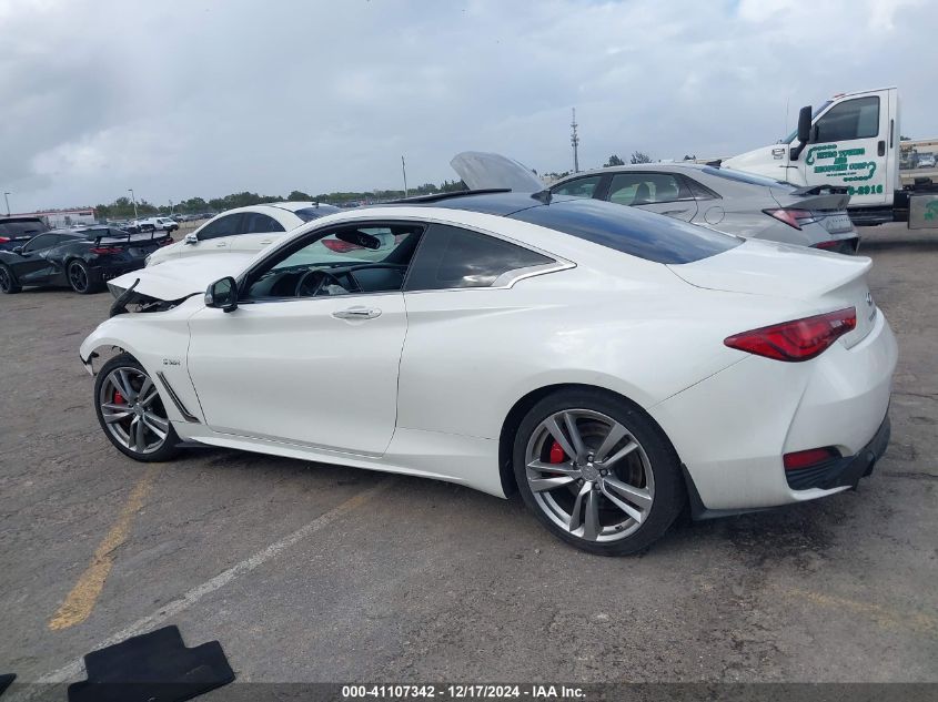 2018 Infiniti Q60 3.0T Red Sport 400 VIN: JN1FV7EL9JM630961 Lot: 41107342