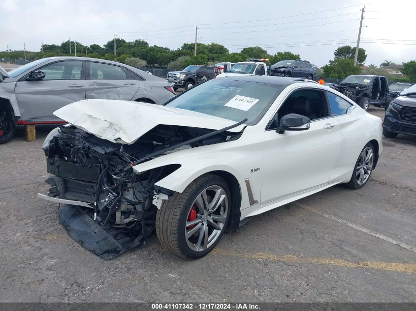 2018 Infiniti Q60 3.0T Red Sport 400 VIN: JN1FV7EL9JM630961 Lot: 41107342