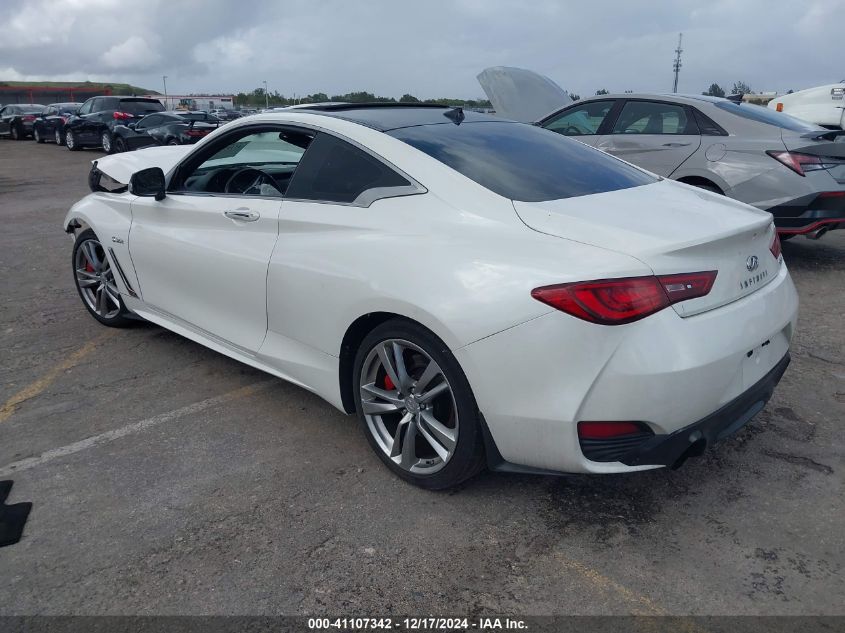 2018 Infiniti Q60 3.0T Red Sport 400 VIN: JN1FV7EL9JM630961 Lot: 41107342