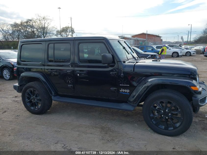 2021 Jeep Wrangler 4Xe Unlimited Sahara 4X4 VIN: 1C4JJXP64MW839771 Lot: 41107739