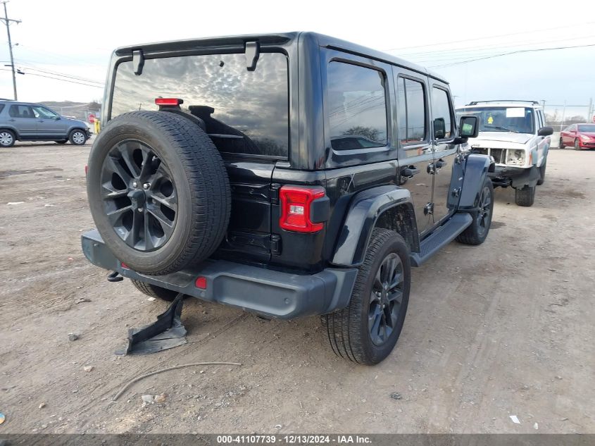 2021 Jeep Wrangler 4Xe Unlimited Sahara 4X4 VIN: 1C4JJXP64MW839771 Lot: 41107739