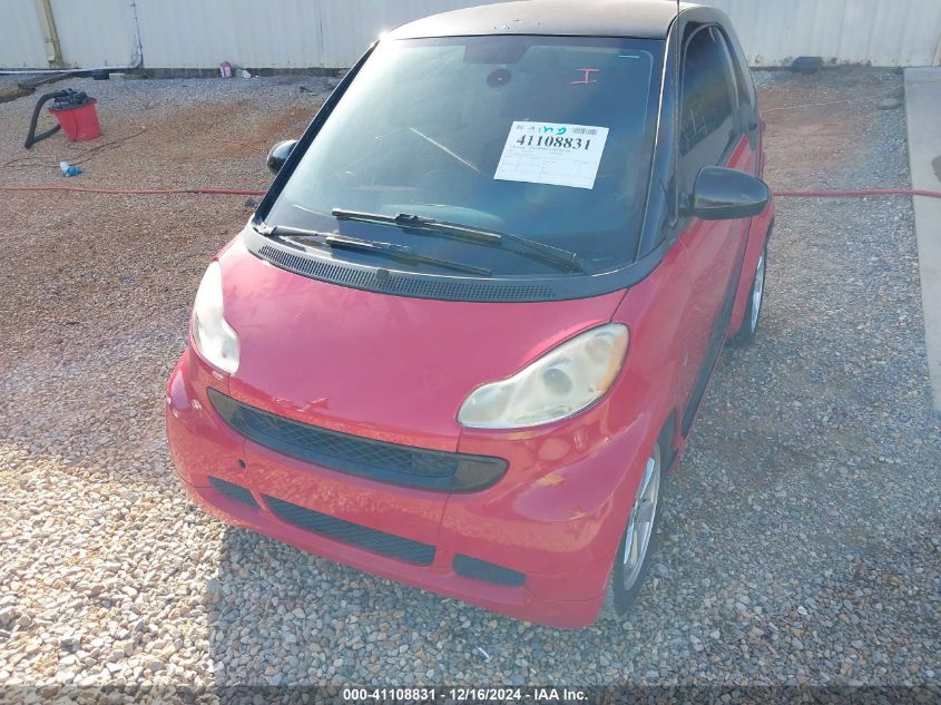 2012 Smart Fortwo Passion/Pure VIN: WMEEJ3BA0CK534961 Lot: 41108831