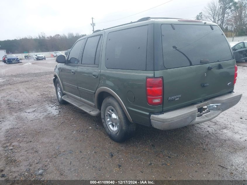 2001 Ford Expedition Eddie Bauer VIN: 1FMRU17W91LA96511 Lot: 41109040