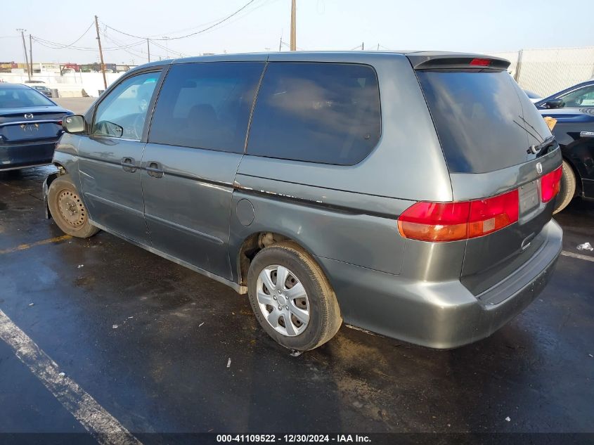 2000 Honda Odyssey Lx VIN: 2HKRL1850YH620950 Lot: 41109522