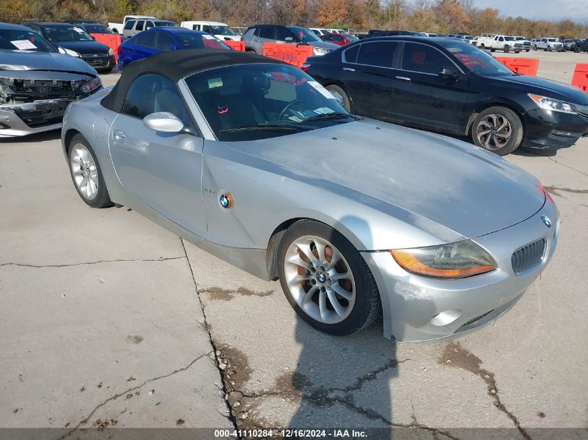 2003 BMW Z4 2.5I VIN: 4USBT33413LR65091 Lot: 41110284