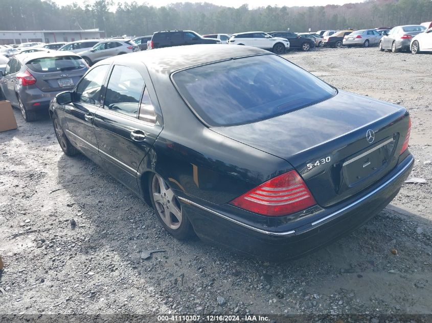 2004 Mercedes-Benz S 430 VIN: WDBNG70J04A398537 Lot: 41110307