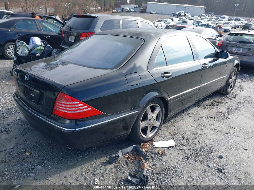 2004 Mercedes-Benz S 430 VIN: WDBNG70J04A398537 Lot: 41110307