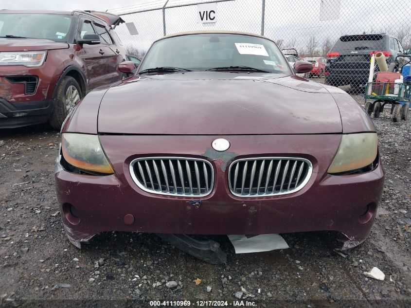 2004 BMW Z4 2.5 VIN: 4USBT33544LS50607 Lot: 41110969